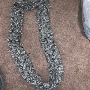 Black, white, grey scarf